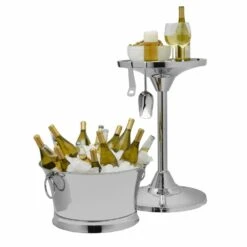 Brand new 🤩 Mikasa® 30 Quart Double Wall Beverage Tub with Stand and Tools 🌟 -Hot Sale barware Store 30 quart double wall beverage tub with stand and tools 5245941 5