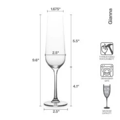 Deals ❤️ Mikasa® Gianna Ombre Smoke Set of 4 Flute Glasses ✨ 9 Deals ❤️ Mikasa® Gianna Ombre Smoke Set of 4 Flute Glasses ✨ -Hot Sale barware Store 5264133 Mikasa Gianna Flute Infographic