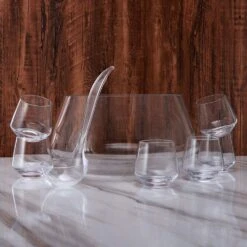 New ⭐ Mikasa® Akimbo 8 Piece Punch Bowl Set 💯 -Hot Sale barware Store akimbo 8 piece punch bowl set 5290385 3