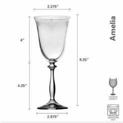 Promo ✨ Mikasa® Amelia Set of 4 White Wine Glasses ✨ -Hot Sale barware Store amelia set of 4 white wine glasses 5282434 8