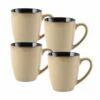 Brand new ❤️ Gourmet Basics® Anissa Set of 4 Mugs 😀 -Hot Sale barware Store anissa set of 4 mugs K4KN210 215 1