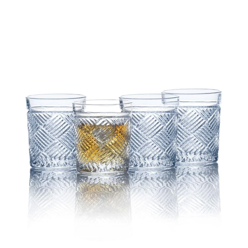 Hot Sale ⌛ Mikasa® Ballard Braid Set of 4 Double Old Fashioned Glasses ✨ 3 Hot Sale ⌛ Mikasa® Ballard Braid Set of 4 Double Old Fashioned Glasses ✨