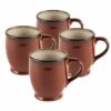Wholesale ✨ Gourmet Basics® Belmont Set of 4 Red Mugs 🛒 -Hot Sale barware Store belmont set of 4 red mugs K45091100 1