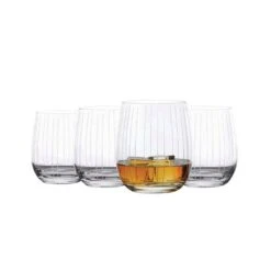 Best Pirce ❤️ Mikasa® Berlin Set of 4 Double Old Fashioned Whiskey Glasses 🔥