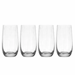 New ❤️ Mikasa® Berlin Set of 4 Highball Glasses 🛒