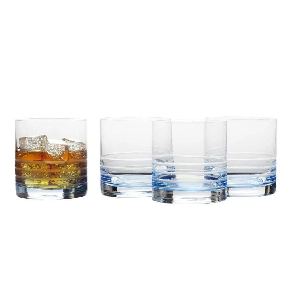 Best Pirce ❤️ Mikasa® Cal Blue Ombre Set of 4 Double Old Fashioned Whiskey Glasses ❤️ 3 Best Pirce ❤️ Mikasa® Cal Blue Ombre Set of 4 Double Old Fashioned Whiskey Glasses ❤️
