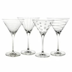 Cheapest 👏 Mikasa® Cheers® Set of 4 Martini Glasses 🔥