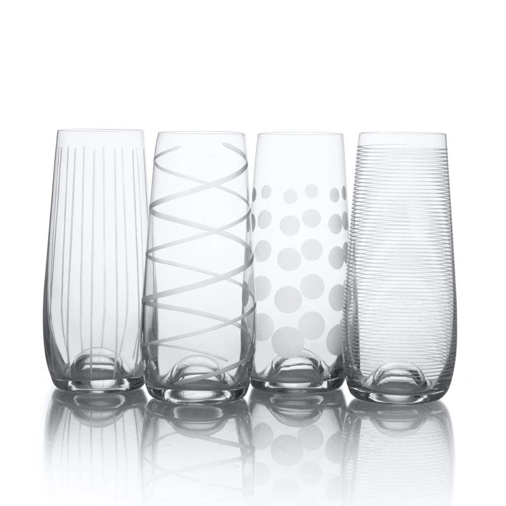 Flash Sale ✨ Mikasa® Cheers® Set of 4 Stemless Flute Glasses 💯 3 Flash Sale ✨ Mikasa® Cheers® Set of 4 Stemless Flute Glasses 💯