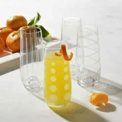 Flash Sale ✨ Mikasa® Cheers® Set of 4 Stemless Flute Glasses 💯 7 Flash Sale ✨ Mikasa® Cheers® Set of 4 Stemless Flute Glasses 💯 -Hot Sale barware Store cheers set of 4 stemless flute glasses 5217587 2