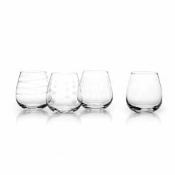 Promo 🛒 Mikasa® Cheers® Set of 4 Stemless Wine Glasses 👏