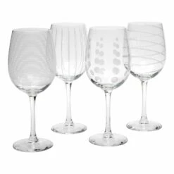 Deals 😉 Mikasa® Cheers® Set of 4 White Wine Glasses ❤️