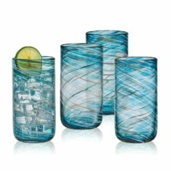 Top 10 👏 Mikasa® Color Swirl Set of 4 Highball Glasses 👏