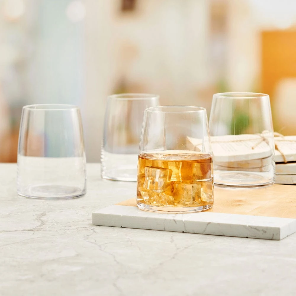 New 🤩 Mikasa® Cora Set of 4 Double Old Fashioned Whiskey Glasses ✔️ 4 New 🤩 Mikasa® Cora Set of 4 Double Old Fashioned Whiskey Glasses ✔️ - Image 2