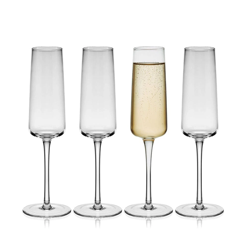 Promo 🎁 Mikasa® Cora Set of 4 Flute Glasses 🥰 3 Promo 🎁 Mikasa® Cora Set of 4 Flute Glasses 🥰