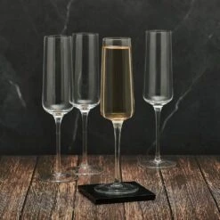 Promo 🎁 Mikasa® Cora Set of 4 Flute Glasses 🥰 9 Promo 🎁 Mikasa® Cora Set of 4 Flute Glasses 🥰 -Hot Sale barware Store cora set of 4 flute glasses 5294239 3