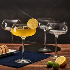 Best deal 👏 Mikasa® Craft Cocktail Set of 4 Coupe Champagne Wine Glasses 😍 -Hot Sale barware Store craft set of 4 coupe champagne wine glasses 5294051 3