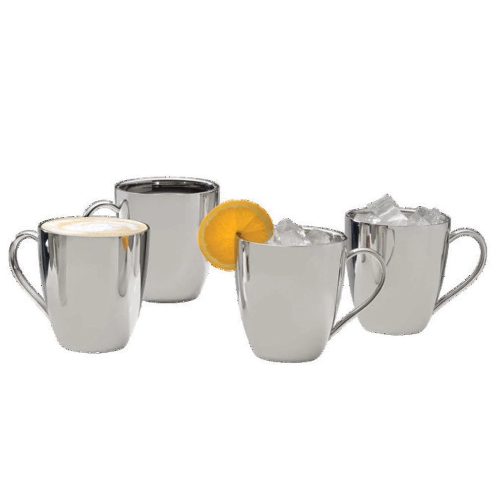 Best deal ❤️ Mikasa® Double Wall Stainless Steel Set of 4 Mugs ❤️ 3 Best deal ❤️ Mikasa® Double Wall Stainless Steel Set of 4 Mugs ❤️
