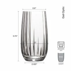 Wholesale 🛒 Mikasa® Gail Optic Set of 4 Highball Glasses 🥰 -Hot Sale barware Store gail optic set of 4 highball glasses 5289438 4