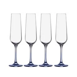 Best deal 😀 Mikasa® Gianna Ombre Blue Set of 4 Flute Glasses ✨