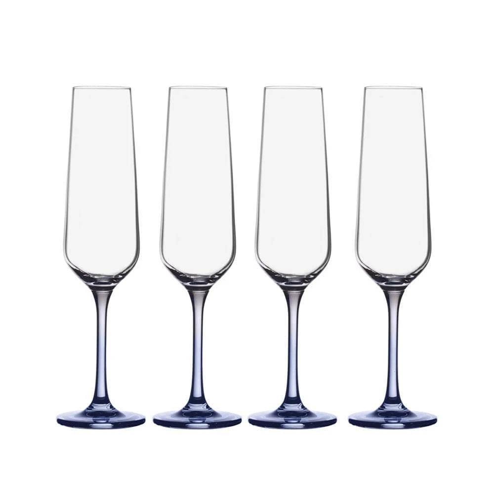 Best deal 😀 Mikasa® Gianna Ombre Blue Set of 4 Flute Glasses ✨ 3 Best deal 😀 Mikasa® Gianna Ombre Blue Set of 4 Flute Glasses ✨