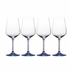 Best deal 🎁 Mikasa® Gianna Ombre Blue Set of 4 White Wine Glasses 🌟
