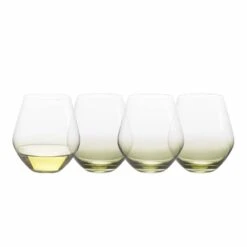 Best reviews of 🎉 Mikasa® Gianna Ombre Sage Set of 4 Stemless Wine Glasses ❤️
