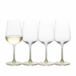 Coupon ⌛ Mikasa® Gianna Ombre Sage Set of 4 White Wine Glasses ⌛