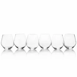 Wholesale ✨ Mikasa® Gianna Set of 6 All Purpose Stemless Wine Glasses ⭐