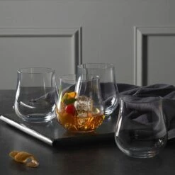 Cheap 😉 Mikasa® Grace Set of 4 Double Old Fashioned Whiskey Glasses ✨ -Hot Sale barware Store grace set of 4 double old fashioned whiskey glasses 5290389 2