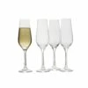 New ⭐ Mikasa® Grace Set of 4 Champagne Flute Glasses 😉 -Hot Sale barware Store grace set of 4 flute glasses 5290406 1