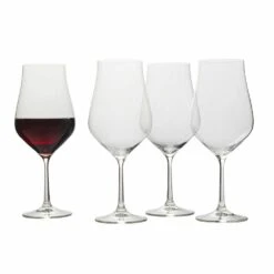 Buy 🌟 Mikasa® Grace Set of 4 Bordeaux Red Wine Glasses ⭐