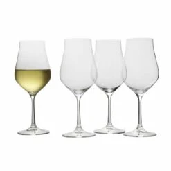 Best deal 😍 Mikasa® Grace Set of 4 White Wine Glasses ⭐