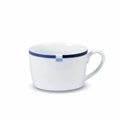Deals ⌛ Mikasa® Jet Set Blue Set of 4 Tea Cups and Saucers ⭐ -Hot Sale barware Store jet set blue set of 4 tea cups and saucers K85132194 4