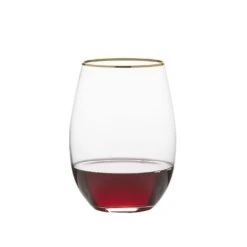Buy ⌛ Mikasa® Julie Gold Set of 4 Stemless Wine Glasses ⭐ 8 Buy ⌛ Mikasa® Julie Gold Set of 4 Stemless Wine Glasses ⭐ -Hot Sale barware Store julie gold set of 4 stemless wine glasses 5289861 3