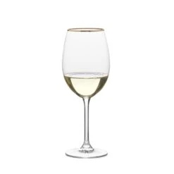 Cheap ❤️ Mikasa® Julie Gold Set of 4 White Wine Glasses 🧨 7 Cheap ❤️ Mikasa® Julie Gold Set of 4 White Wine Glasses 🧨 -Hot Sale barware Store julie gold set of 4 white wine glasses 5289855 3