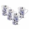 Best Sale 🎁 Mikasa® Kaia Platinum Set of 4 Mugs 👍 -Hot Sale barware Store kaia platinum set of 4 mugs 5289094 1