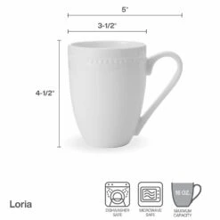 Outlet ✨ Mikasa® Loria Set of 4 Mugs 😀 -Hot Sale barware Store loria set of 4 mugs K45291603 4