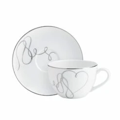 Best deal ✨ Mikasa® Love Story Set of 4 Teacups and Saucers ⌛ 9 Best deal ✨ Mikasa® Love Story Set of 4 Teacups and Saucers ⌛ -Hot Sale barware Store love story set of 4 cups and saucers 5293353 5