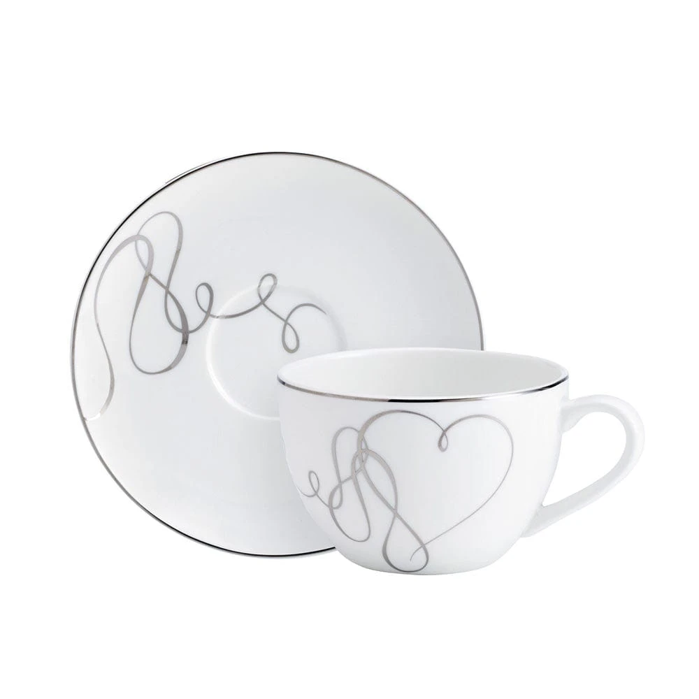 Best deal ✨ Mikasa® Love Story Set of 4 Teacups and Saucers ⌛ 6 Best deal ✨ Mikasa® Love Story Set of 4 Teacups and Saucers ⌛ - Image 4