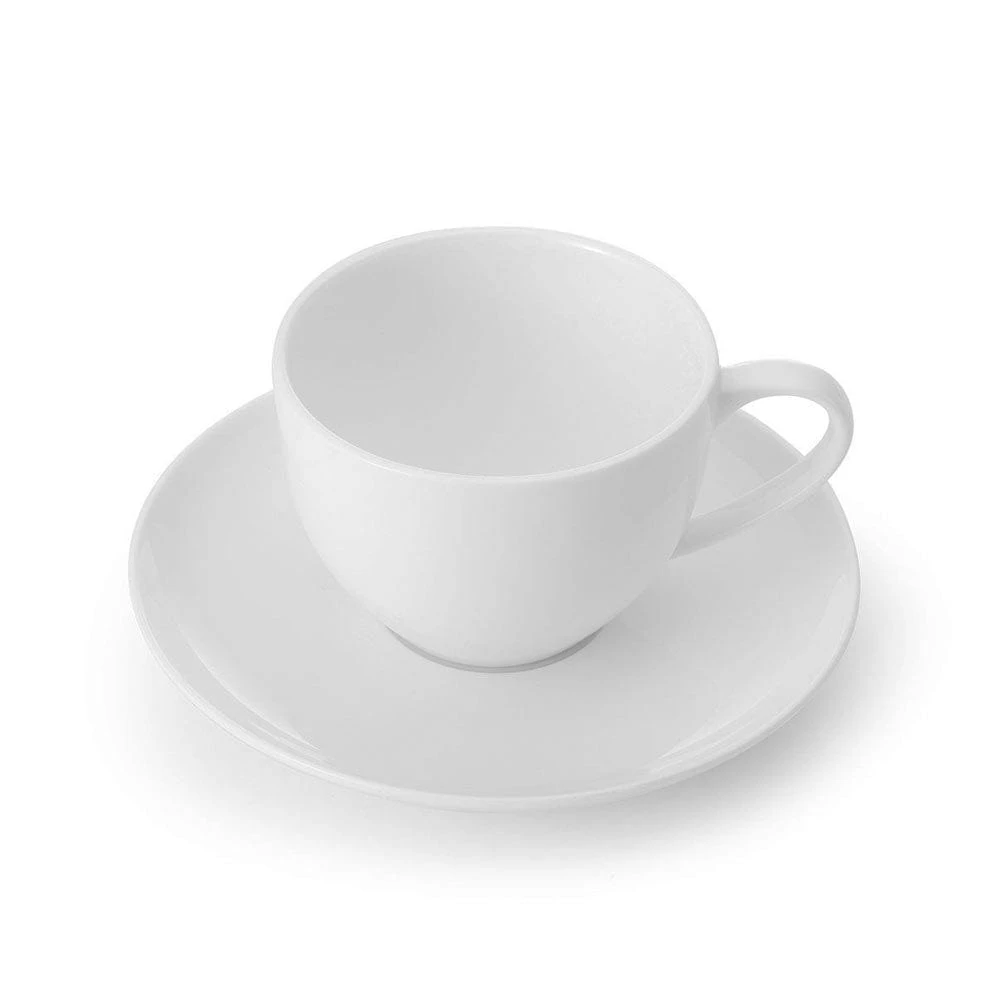 New 😉 Mikasa® Lucerne White Tea Cup and Saucer ⌛ 3 New 😉 Mikasa® Lucerne White Tea Cup and Saucer ⌛