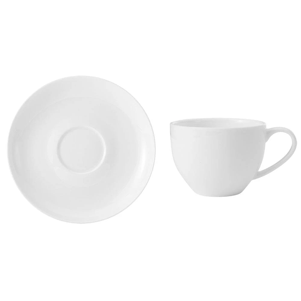 New 😉 Mikasa® Lucerne White Tea Cup and Saucer ⌛ 5 New 😉 Mikasa® Lucerne White Tea Cup and Saucer ⌛ - Image 3