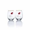 Coupon 🎉 Celebrations by Mikasa® Stemless Gifts Mr And Mrs Santa Hat Stemless Wine Set of 2 🧨 -Hot Sale barware Store mr and mrs santa hat stemless wine set of 2 5254100 1