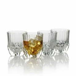Promo ✔️ Mikasa® Opus Set of 4 Double Old Fashioned Whiskey Glasses 🥰