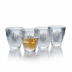Hot Sale ⭐ Mikasa® Parkside Set of 4 Double Old Fashioned Whiskey Glasses 🔔