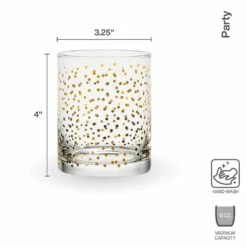 Best deal ✔️ Mikasa® Party Set of 4 Double Old Fashioned Whiskey Glasses 🧨 -Hot Sale barware Store party set of 4 double old fashioned glasses 5294203 4