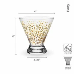 Brand new ❤️ Mikasa® Party Set of 4 Stemless Martini Glasses 🌟 -Hot Sale barware Store party set of 4 stemless martini glasses 5294202 4