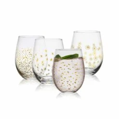 Top 10 ❤️ Mikasa® Party Set of 4 Stemless Wine Glasses 🔥