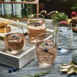 Top 10 ❤️ Mikasa® Party Set of 4 Stemless Wine Glasses 🔥 -Hot Sale barware Store party set of 4 stemless wine glasses 5294201 3