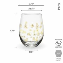 Top 10 ❤️ Mikasa® Party Set of 4 Stemless Wine Glasses 🔥 -Hot Sale barware Store party set of 4 stemless wine glasses 5294201 4