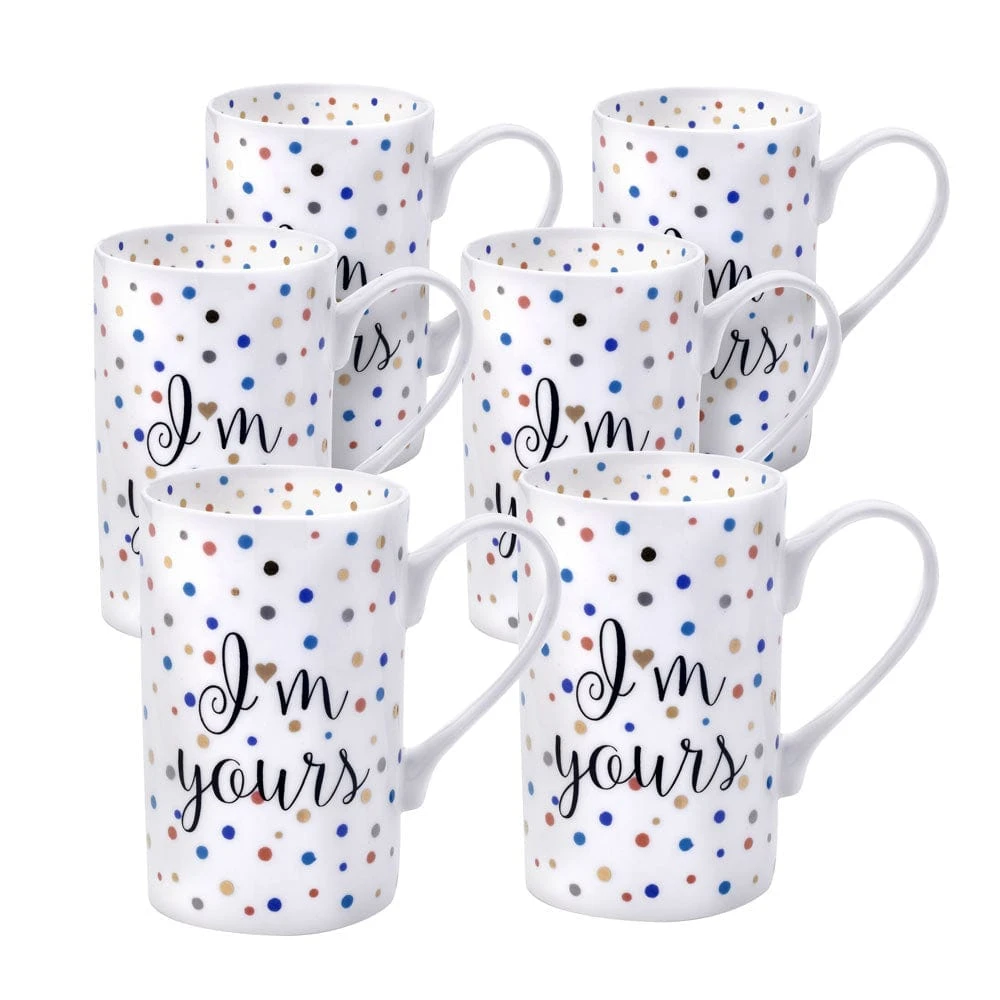 Hot Sale ⭐ Mikasa® Set of 6 Confetti Im Yours Mugs ⌛ 3 Hot Sale ⭐ Mikasa® Set of 6 Confetti Im Yours Mugs ⌛